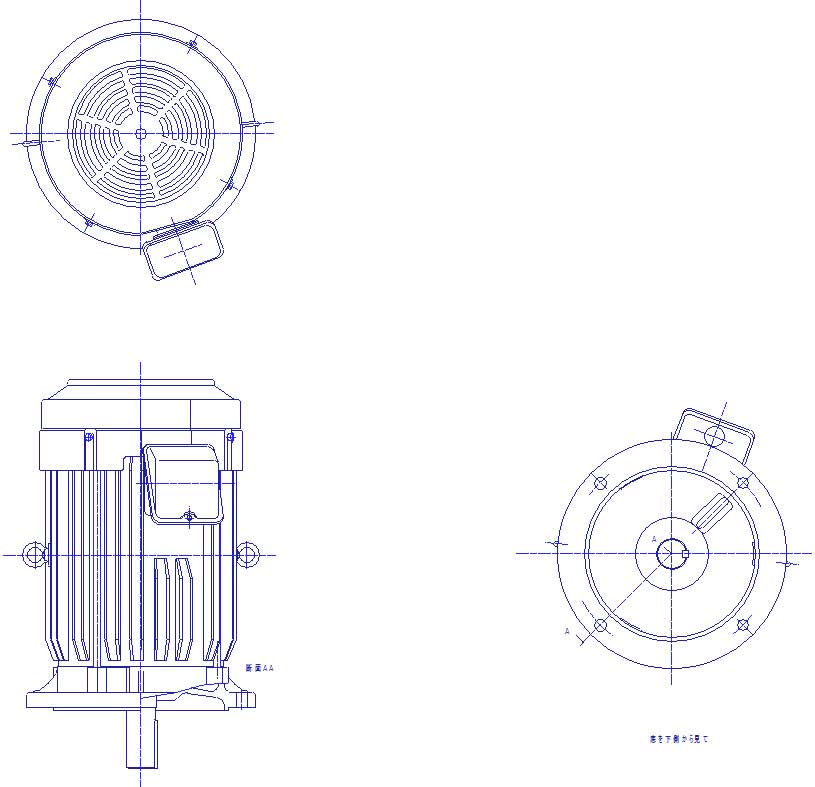 三菱　三相　全閉外扇　フランジ取付　モータ　SF-PRV-7.5kW-4P-200V　　