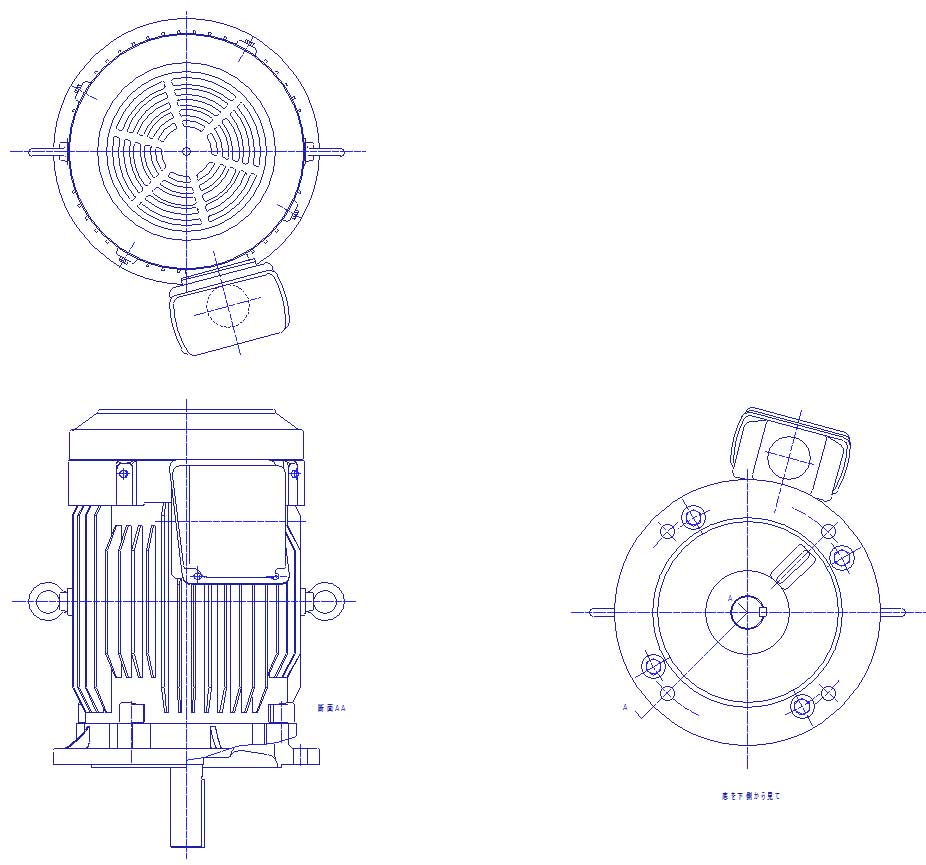 三菱　三相　全閉外扇　フランジ取付　モータ　SF-PRV-11kW-4P-400V　　