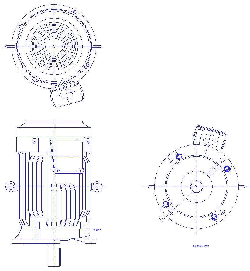 三菱　三相　全閉外扇　フランジ取付　モータ　SF-PRV-30kW-4P-200V　　