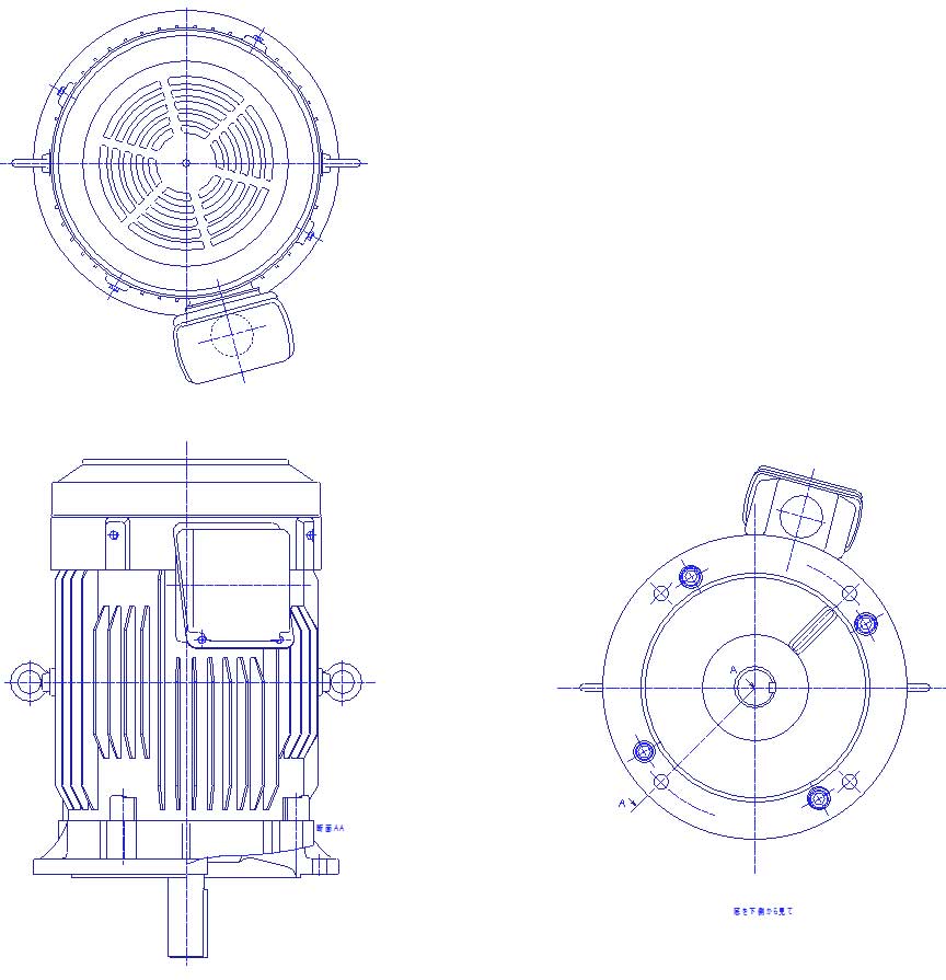 三菱　三相　全閉外扇　フランジ取付　モータ　SF-PRV-15kW-6P-200V　　