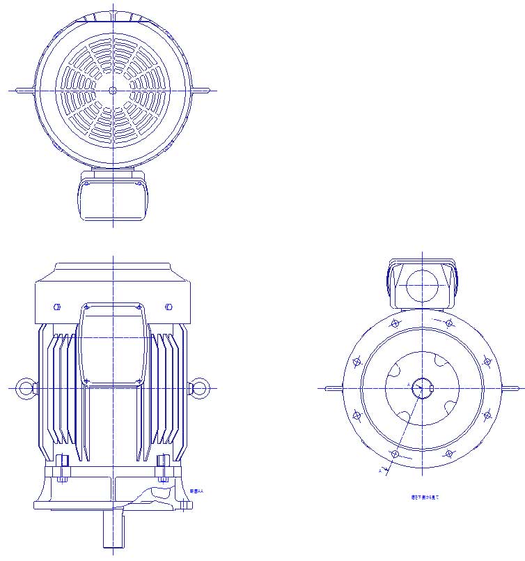 三菱　三相　全閉外扇　フランジ取付　モータ　SF-PRV-45kW-2P-200/400V　