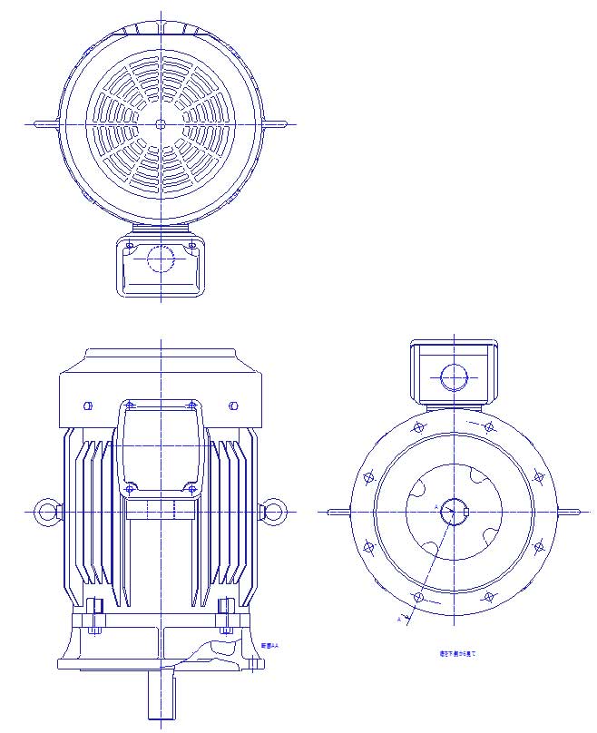 三菱　三相　全閉外扇　フランジ取付　モータ　SF-PRVO-37kW-2P-200/400V　　