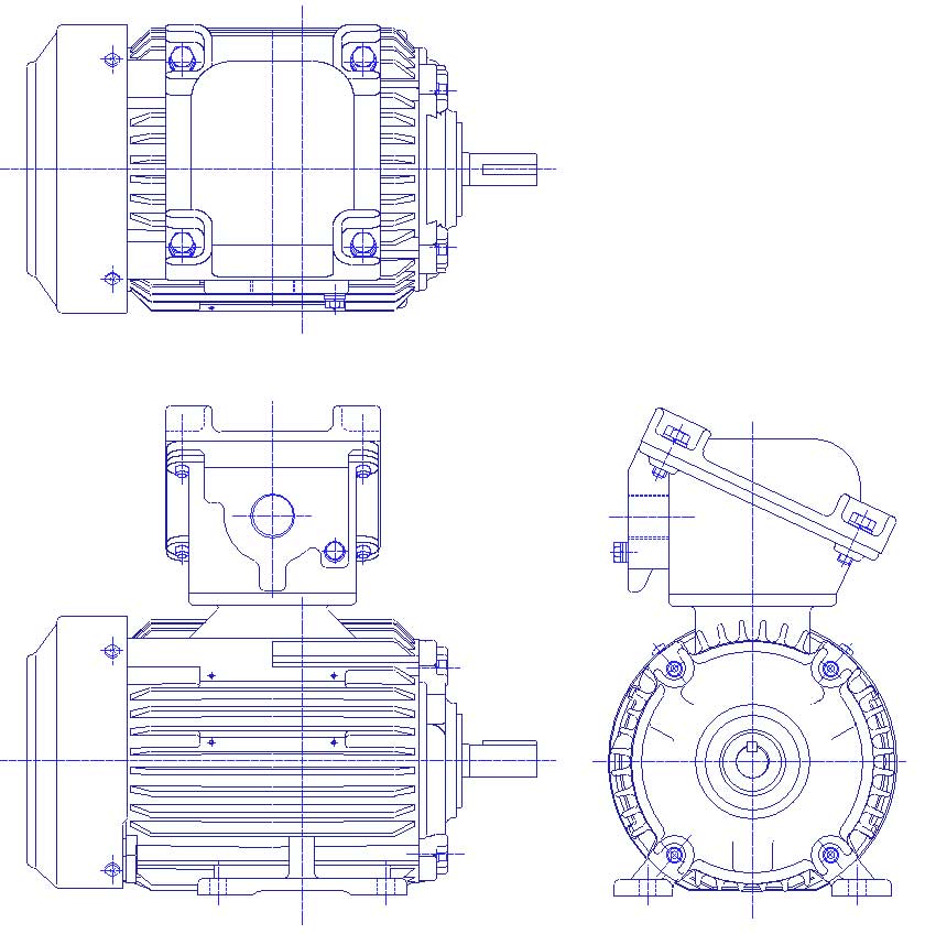 三菱　三相　全閉外扇　脚取付　モータ　XF-NE-0.75kW-4P-200V　　