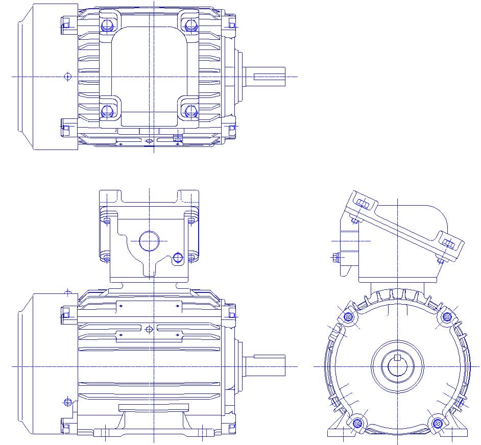 三菱　三相　全閉外扇　脚取付　モータ　XF-NE-1.5kW-4P-200V　　