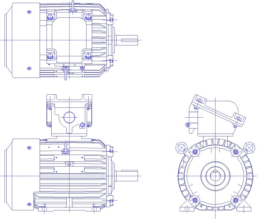 三菱　三相　全閉外扇　脚取付　モータ　XF-NE-2.2kW-4P-200V　　